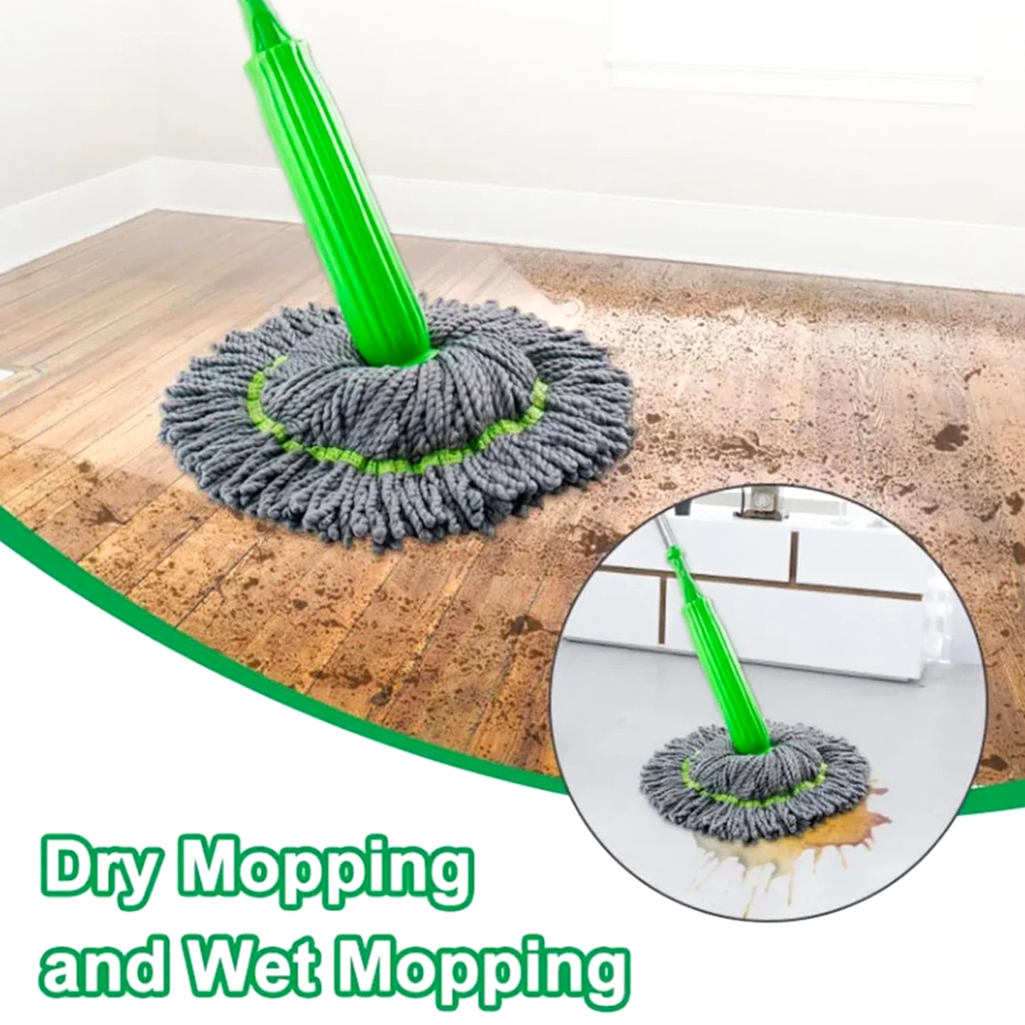 TwistEase™ Pro – 360° Self-Wringing Spin Mop | By Niyyah