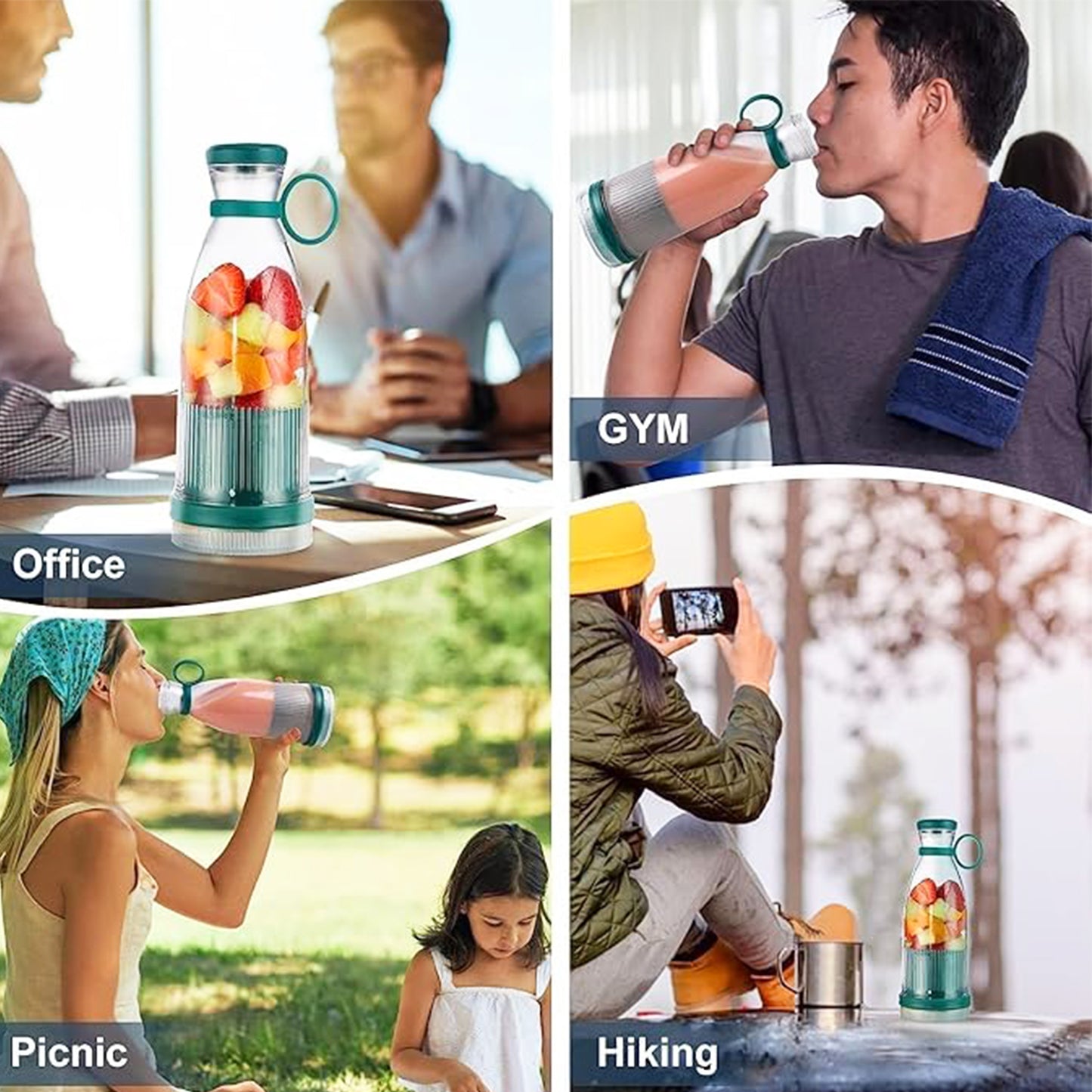 The FlexMix Elite™ By Niyyah | Rechargeable Portable Blender Bottle
